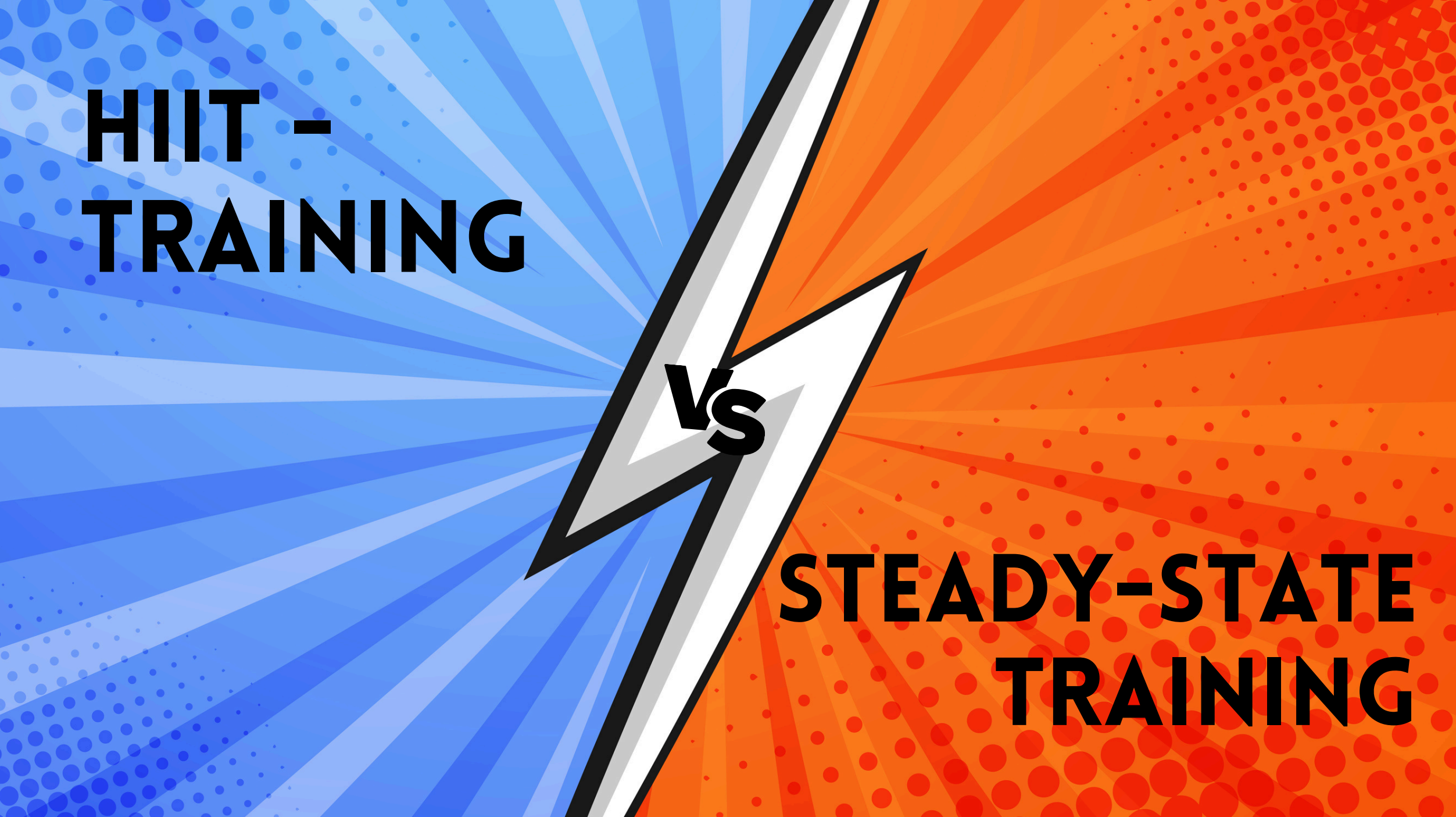 Vergleichsgrafik zwischen HIIT und Steady State Training